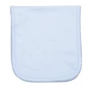 Baby Registry Blue Pima With Blue Trim Burping Pad
