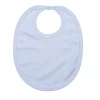 Baby Registry Solid Blue Pima Bib