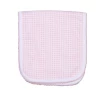 Baby Registry Olivia Pink Gingham Pima Burping Pad