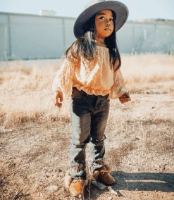 Bailey's Blossoms Fall Savanna Pretty N Peach Off The Shoulder Top
