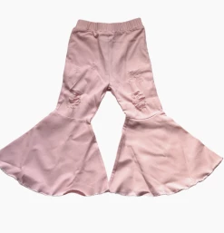 Bailey's Blossoms Fall Barbie Denim Distressed Bell Bottoms New Arrivals