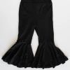 Bailey's Blossoms Fall New Arrivals Keely Pleated Exaggerated Bell Bottoms - Black