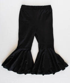 Bailey's Blossoms Fall New Arrivals Keely Pleated Exaggerated Bell Bottoms - Black