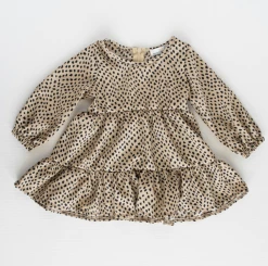 Bailey's Blossoms Fall Hailey Cheetah Ruffle Dress