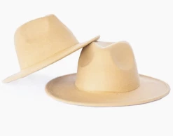 Bailey's Blossoms Fall Camel Bordeaux Flat Brim Hats