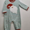 Millie Jay Fall Santa Applique Boys Romper