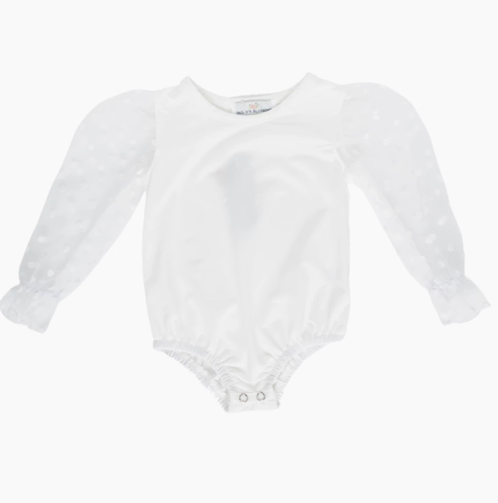 Hot Sale 😀 Bailey's Blossoms Fall New Arrivals Destinee Sheer Dot Sleeve Leotard 😀 1 Bailey's Blossoms Fall New Arrivals Destinee Sheer Dot Sleeve Leotard