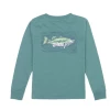 Properly Tied Fall 22 New Arrivals PT Spotted Bass LS Tee Teal