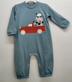 Millie Jay Fall New Arrivals Barnyard Friends Boys Romper