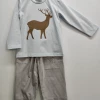 Millie Jay Fall Deer Applique Boys Pant Set