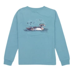 Properly Tied Fall 22 New Arrivals PT Wood Duck LS Tee Emerald