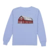 Properly Tied Fall 22 PT Barn LS Tee Light Blue New Arrivals
