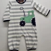 Millie Jay Fall New Arrivals Tractor Applique Boys Romper