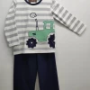 Millie Jay Fall Tractor Applique Boys Pant Set New Arrivals