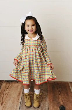 Serendipity/Swoon Baby 22 Plaid Proper Picot Trim Dress