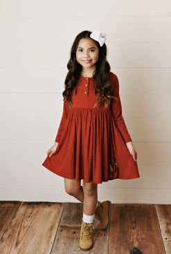 Serendipity/Swoon Baby 22 Spice Bamboo Ribbed Dress New Arrivals