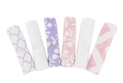Baby Registry Kushies Washcloth 6 Pk Pink