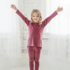 Mabel & Honey Fall 22 New Arrivals Sugar Plum Velvet Velour 2pc Set Red