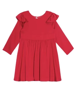 Mabel & Honey Fall 22 75% OFF Christmas Sweet Scarlett Charmeuse Dress Red