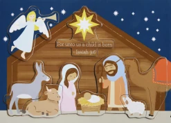Mudpie Accessories Baby Accessories Nativity Wooden Puzzle