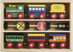 Mudpie Accessories Baby Accessories Boxed Wood Train Set