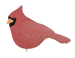 GLORY HAUS Red Bird Topper Decor