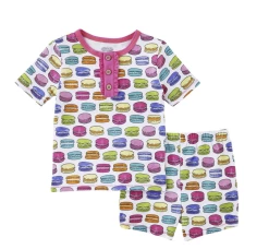 Mudpie Fall Clothing Macaroon Pj Set