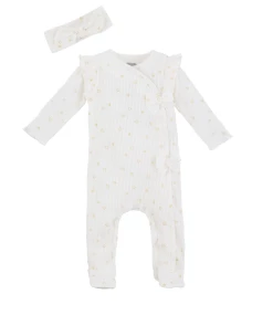 Baby Registry Rib Star Sleeper & Headband