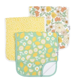 Copper Pearl CP Lemon Burp Cloths Set Baby Accessories