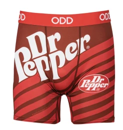 Odd Sox Gifts Men's Dr.Pepper Striped Boxer Briefs