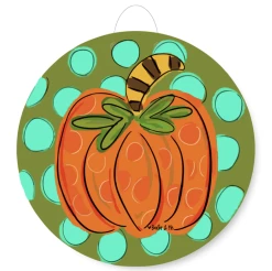 Baxter & Me Speckled Pumpkin Door Hanger