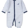 Kissy Kissy High Flyers Striped Footie Infant Clothing