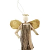Mudpie Decor Gold Oyster Angel Ornament