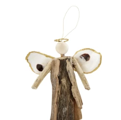Mudpie Decor Arms Oyster Angel Ornament