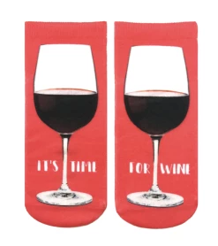 Living Royal It's Time For Wine Ankle Sock