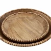 Mudpie Decor Wood Beaded Bowl Set