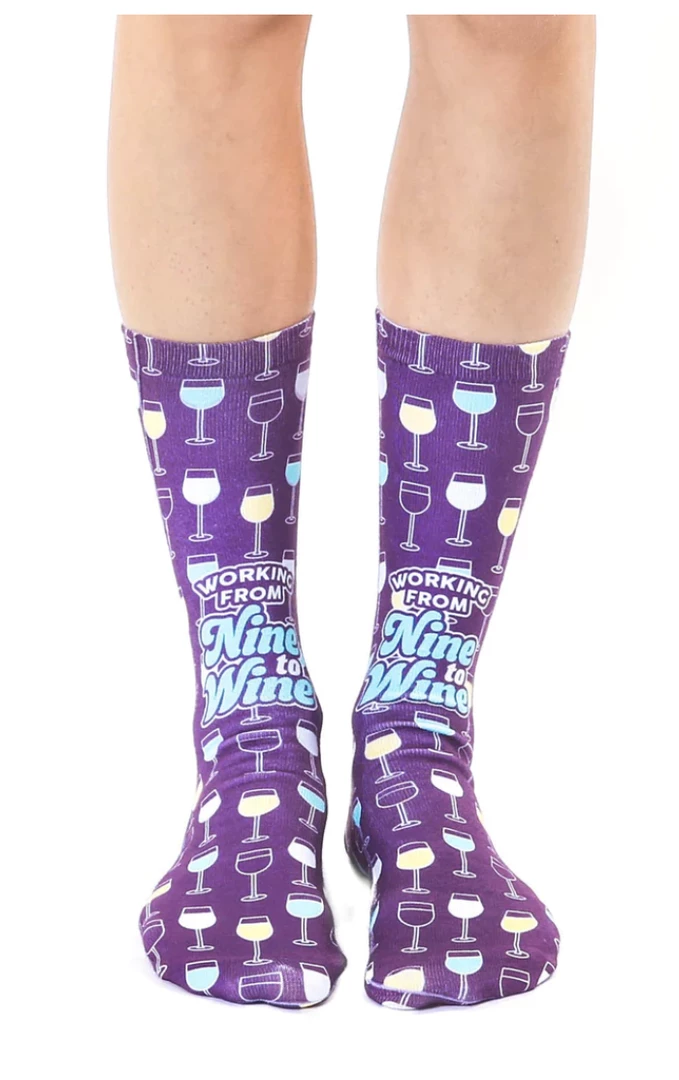 Buy 🔔 Living Royal Nine To Wine Crew 🧦 Socks 😉 1 Living Royal Nine To Wine Crew Socks