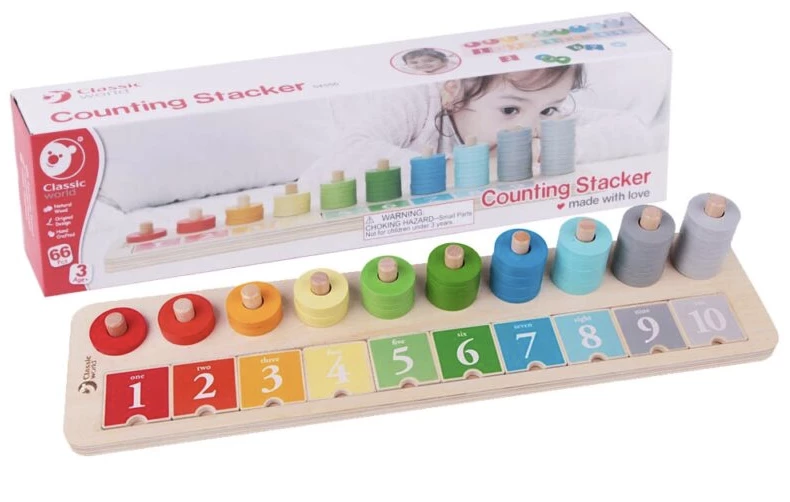 Deals 😉 Classic World Toys Counting Stacker 🤩 1 Classic World Toys Counting Stacker