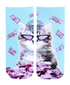 Living Royal Rich Kitty Ankle Socks
