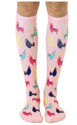 Living Royal Llama Knee High Socks Gifts