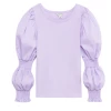 Habitual Girl/Truce Fall Lilac Victorian Sleeve Top