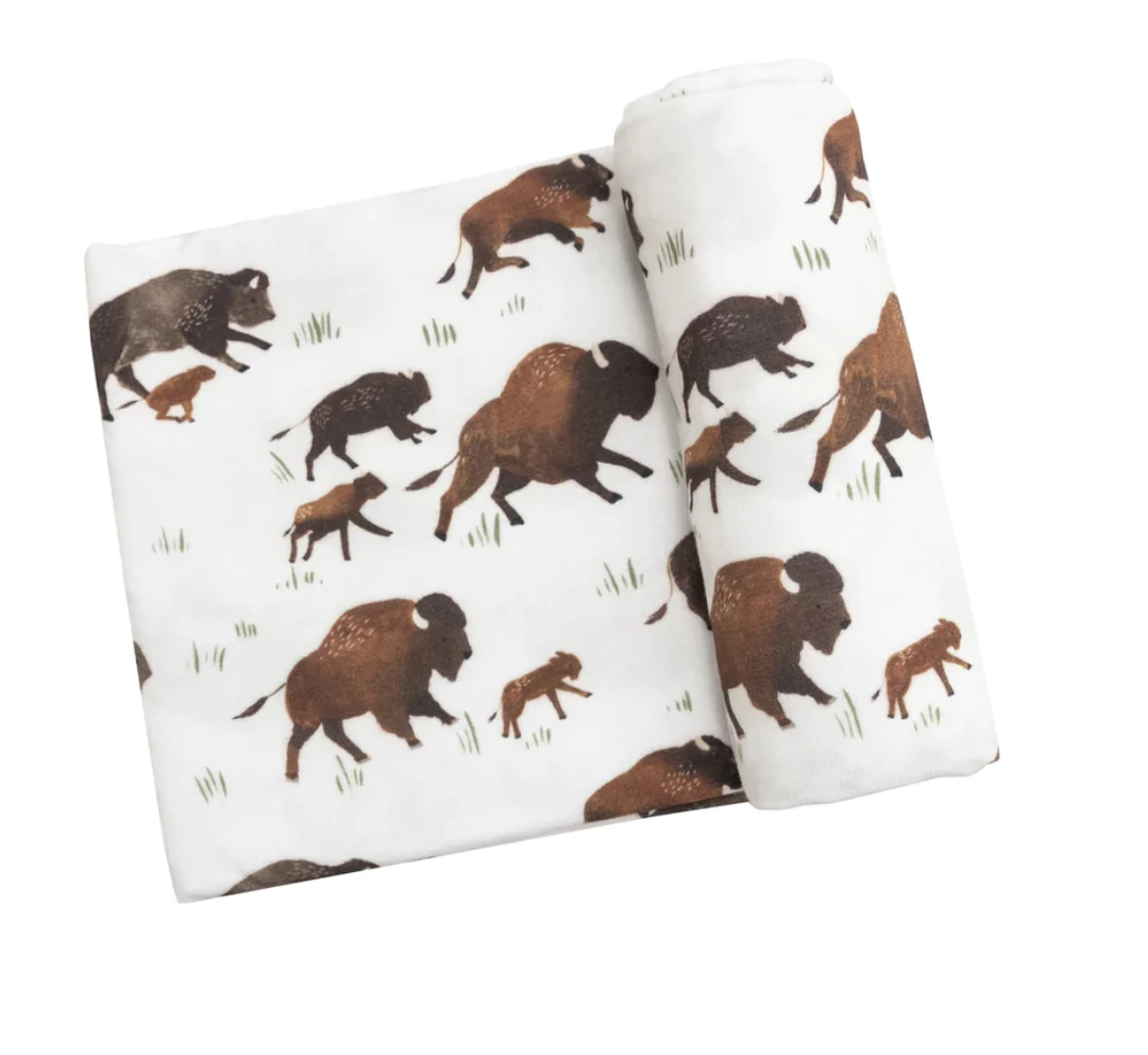 Promo โค๏ธ Angel Dear Fall Bison Swaddle Blanket ๐ 1 Angel Dear Fall Bison Swaddle Blanket