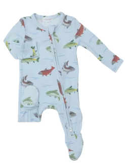 Angel Dear Fall Salmon 2 Way Zipper Footie New Arrivals