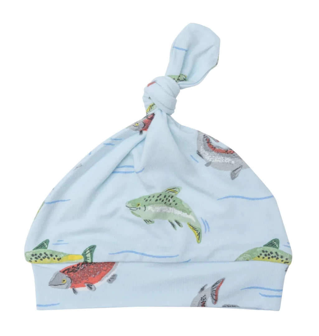 Brand new โจ Angel Dear Fall Salmon Knotted Hat ๐ฅฐ 1 Angel Dear Fall Salmon Knotted Hat