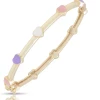 Lily Nily Gifts Multi Color Heart Station Bangle