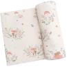Angel Dear Fall Mouse And Mushroom Swaddle Blanket