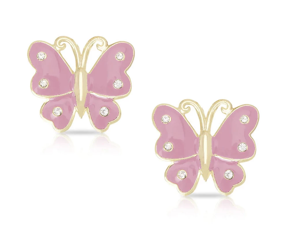 Buy ๐ Lily Nily Butterfly Stud Earrings W/ Crystals ๐ฅ 1 Lily Nily Butterfly Stud Earrings W/ Crystals