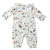 Angel Dear Fall Owls Romper W/Ruffle Sleeve New Arrivals