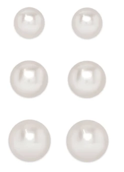 Lily Nily Graduated Freshwater Pearls Stud Set Gifts