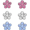 Lily Nily Crystal Flowers Stud Set Gifts